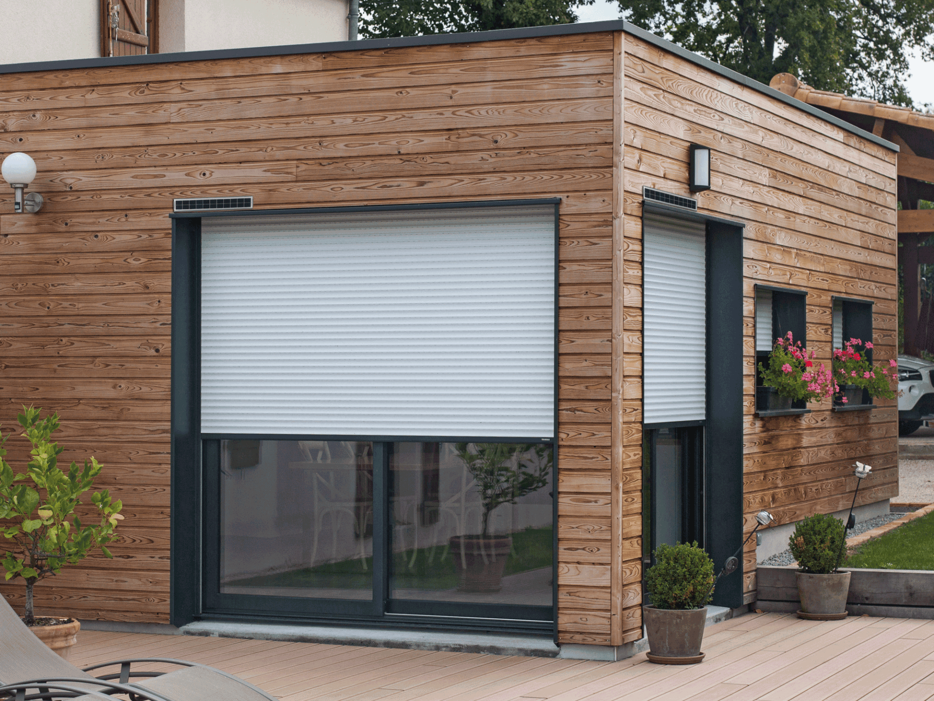 Volet roulant blanc solaire Bubendorff